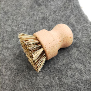 Vendita calda naturale piatto da cucina spazzola per lavare faggio in legno rotonda in setola <span class=keywords><strong>Sisal</strong></span> spazzola per la pulizia del piatto - Product Image 5