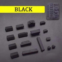 Lot de 16 bouchons anti-poussière colorés pour ordinateur portable, en silicone, pour interface USB, étanche