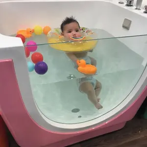 Baby Spa Bad Customized Baby Spa Equipment Acrylic Swim Spa Baby Bathtub With LED