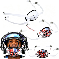 Sangle de menton pour casque de football avec sangles réglables et 4 boucles, pour jeunes et adultes, accessoires et équipement de football