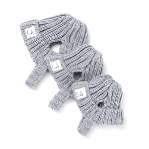 Chapeau d'hiver chaud en laine épaisse côtelée à oreilles ouvertes pour chiens et chats, idéal pour les lévriers italiens et les whippets - Product Image 4