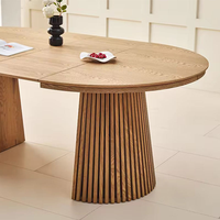 Table à manger ovale moderne du milieu du siècle Design minimaliste simple pour hôtel Restaurant bureau salon de thé meubles Stable