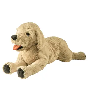 Caldo simpatico cane peluche simulazione cucciolo Labrador bambola morbida imbottito posizione cuscino per cane regalo di compleanno per bambini