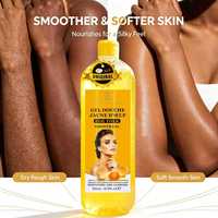 Gel Douche Super Blanchissant 1000ml au Collagène et au Jaune d'Œuf pour un Nettoyage en Profondeur et une Expérience Spa