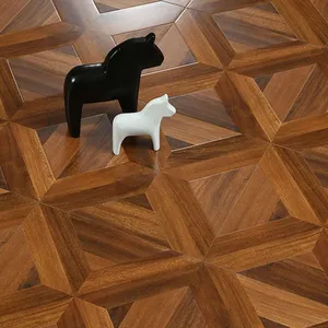 Plancher <span class=keywords><strong>stratifié</strong></span> de style classique Versailles, surface carrée en cube, source 7 mm, <span class=keywords><strong>stratifié</strong></span> naturel moderne, <span class=keywords><strong>parquet</strong></span> d'intérieur, clic, design 3D - Product Image 1