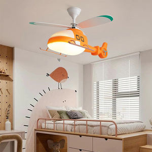 Lustre Avion pour Enfants <span class=keywords><strong>LED</strong></span> Plein Spectre Protection des Yeux pour Chambre d'Enfant Salle de Classe Garderie Lumière de Plafond de Dessin Animé - Product Image 1