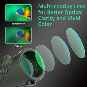 Télescope monoculaire 12x50 haute définition avec adaptateur pour smartphone et trépied pour l'observation des oiseaux pour adultes - Product Image 3
