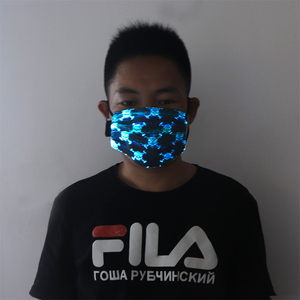 moda Multi patrones Festival fiesta rave máscara <span class=keywords><strong>fantasma</strong></span> cráneos de Halloween colores de iluminación led luminoso cara máscara - Product Image 6