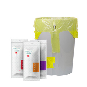 Eclean Garbage Bags Vest Style Thickened L Size With Tie Design For Kitchen Bathroom Use - Product Image 2
