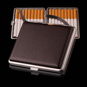 Funda de cuero impermeable para cigarrillo, estuche portátil de alta calidad con 20 logotipos personalizados, transparente, <span class=keywords><strong>2022</strong></span> - Product Image 5