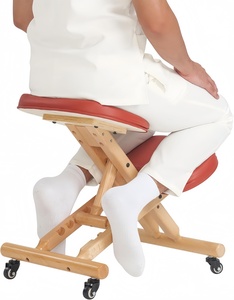 Chaise à genoux ergonomique pliable en bois Master Massage - Tabouret <span class=keywords><strong>de</strong></span> correction <span class=keywords><strong>de</strong></span> posture réglable au design moderne pour le bureau et la maison - Product Image 4