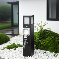 Poste de Alimentación y Agua para Exteriores, Resistente al Agua, para Jardín, Patio y Terraza