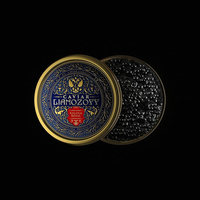 Étiquette de boîte de caviar Minsda de haute qualité, étanche, en aluminium doré, en relief 3D