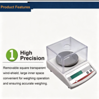 Balance électronique de précision 300g / 500g / 600g personnalisable pour laboratoire, bijouterie, phytothérapie, diverses applications de pesage