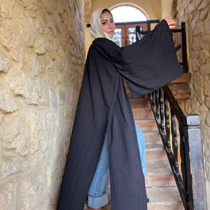 Style d'été pour les fabricants et grossistes d'abayas musulmanes, nouvelle abaya ouverte, vêtements islamiques turcs, vêtements maxi pour femmes musulmanes - Product Image 4
