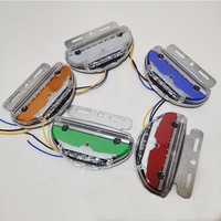 Signal latéral à LED pour remorque camion orange, prix d'usine, universel, Type Alien, rouge, blanc, ambre, bleu, vert, 24V, 2 pièces