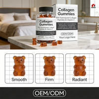 Gummies de Collagène Premium OEM/ODM avec Biotine, Vitamine C, Antioxydants pour la Beauté de la Peau, des Cheveux et des Ongles, Soutien des Os et des Articulations, Pectine pour Adultes