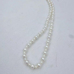 Collar de Perlas de Agua Dulce Naturales de Zhuji, 3-5 mm, Redondas, Casi Impecables, Tamaño Ajustable con Cierre de Plata - Product Image 2