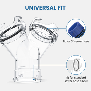 Adaptateur/connecteur/raccord de tuyau d'égout, deux raccords à baïonnette relient deux tuyaux d'égout à une seule station de <span class=keywords><strong>vidange</strong></span> - Product Image 3
