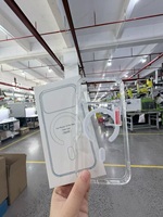 Coque magnétique pour iPhone 16 Pro, coque de téléphone antichoc en acrylique, coque arrière, accessoires de téléphone en gros