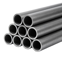 Tubo de acero al carbono redondo sin costura con acabado en caliente, negro sin recubrimiento, para ingeniería civil, construcción de tuberías de petróleo, gas y agua.