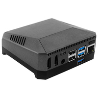 Casing Argon ONE M.2 dengan Kipas Terintegrasi, Casing Aluminium dengan Papan Adaptor SATA SSD untuk Raspberry Pi 4 Model B