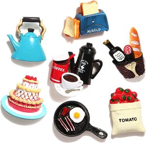Autocollants amusants et mignons pour réfrigérateur, aimants décoratifs en résine résistante pour cuisine - Product Image 1