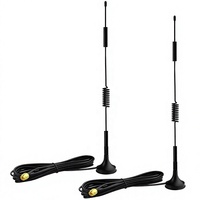 Antenne LoRa 4G LTE 433 MHz 868 MHz 915 MHz à gain élevé, omnidirectionnelle, avec base magnétique pour passerelle IoT