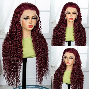 250% densité 99J vague d'eau ondulé dentelle avant perruque femmes 13x4 HD Transparent grande casquette <span class=keywords><strong>Afro</strong></span> noir brésilien 12A cheveux Frontal suisse - Product Image 4