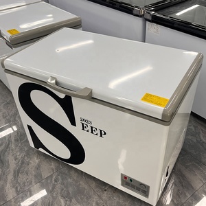 Congélateur coffre commercial compact <span class=keywords><strong>d</strong></span>'<span class=keywords><strong>occasion</strong></span> 100-800 litres, double porte, technologie Inverter avec éclairage LED, pour climat tropical, Prix - Product Image 3