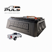 Hardtop en acier pour benne de pick-up, type coque de camping, avec rangement sécurisé et fenêtres teintées occultantes, pour la saison de la chasse