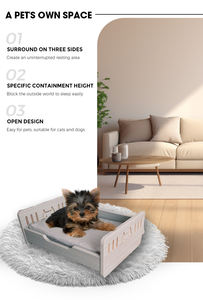 Diseño caliente Cama grande de madera para perros Cajón Muebles Cama extra para perros Marco de madera Cama para mascotas Muebles personalizados - Product Image 5