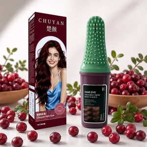 Crème colorante pour cheveux bordeaux 200ml, best-seller 2025, OEM, étiquette privée personnalisée, salon professionnel - Product Image 1