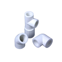 Vente en gros de raccords de tuyauterie en plastique PPR blanc Accessoires pour matériaux de plomberie de construction