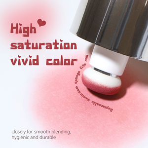 MH Heart Cushion Pat Pat Ombre Gel UV Gel Sin HEMA Vegano Textura Mousse Mate Terciopelo 24 <span class=keywords><strong>Colores</strong></span> Botella Telescópica Portátil - Product Image 2