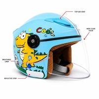 Fabricant professionnel, vente en gros, OEM, ODM, logo et couleur personnalisés, directement de l'usine, casques de moto ouverts pour enfants, dessins animés