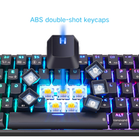 SKYLOONG keyboard mekanis, RGB berkabel GK61 tombol