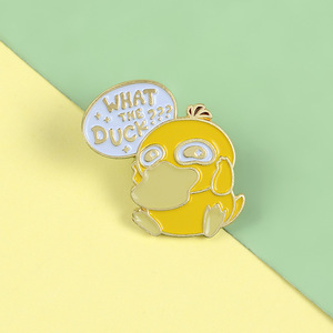 Broche creativo <span class=keywords><strong>What</strong></span> <span class=keywords><strong>the</strong></span> <span class=keywords><strong>Duck</strong></span>, insignia de aleación de pato amarillo bonito, Pin esmaltado de regalo - Product Image 2