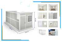 Installation rapide Maison de conteneur de couchage pour hôtel Vente en gros de maisons pliantes en Chine Maison pliante préfabriquée à deux étages