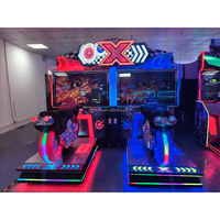 Machine de jeu d'arcade de course de moto double grand format, interactive, à monnayeur, de simulation, équipement de jeu vidéo, 1 an