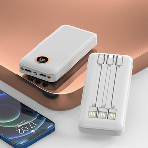 Vente chaude CSLZ nouvelle meilleure banque d'alimentation Câble intégré Power Bank Vert haute capacité Portable Power Bank Charge rapide 20000Mah - Product Image 6