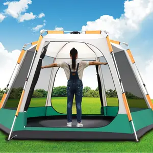 2022 Pabrik Penjualan Langsung 3-4-5-6 Orang Sepenuhnya Otomatis Camping Tenda Perlengkapan Berkemah Double Yg Tahan Hujan Berkemah Tenda