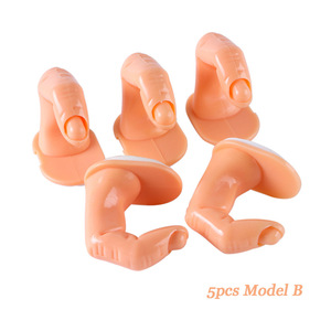 Plateforme d'entraînement et de simulation pour la pose d'ongles en plastique, avec doigt d'entraînement et support de présentation, pour salons de manucure - Product Image 3