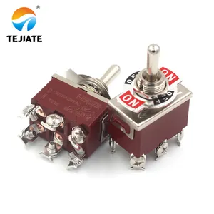 Tejiate Bilateral Self-Resetting Rocker Switch 3-Pin 6-Pin 3-Position Dual-Sided Auto-Reset On Off Reset Toggle The Reset Switch