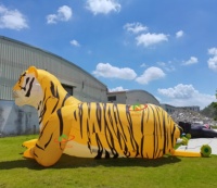 Vente chaude Géant Gonflable Tigre Modèle Dessin Animé Gonflable Mascotte Tigre Sauvage Événement Décoration Gonflable art Sculpture