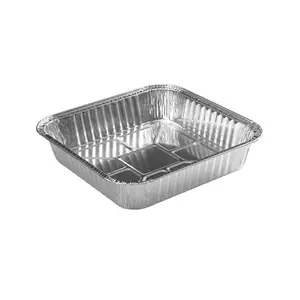 SUE 222 Square Aluminum Foil Container For Baking Use Microwave Bake Trays 222*222*46mm