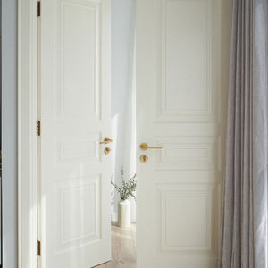 Commercial Residential Teakwood Wooden Solid Wood Interior French Teak Wood Double Leaf Panel <strong>Door</strong> Plain <strong>Design</strong> Interior <strong>Sunmica</strong> - Product Image 5