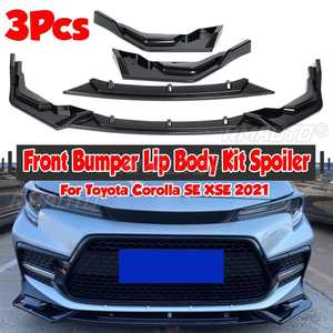 Carbon Fiber Look Car Front Bumper Spoiler <b>Lip</b> <b>Splitter</b> Body Kit Bumper Guard for Toyota Corolla SE XSE 2021 Front Bumper <b>Lip</b> - Product Image 1