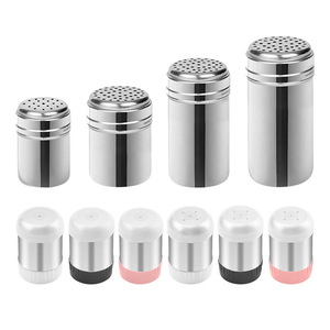 Polished stainless steel seasoning jars, mini single-hole and five-hole seasoning jars, outdoor barbecue seasoning <b>bottles</b>, - Product Image 5