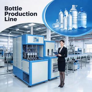 Machine de soufflage de bouteilles semi-automatique 10L 2 cavités avec système servo pour shampoing - Product Image 3